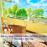 公寓 Heimathafen Dieksee - Mit Direktem Seeblick & Balkon Am Dieksee *
