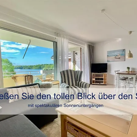 公寓 Heimathafen Dieksee - Mit Direktem Seeblick & Balkon Am Dieksee *
