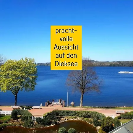 아파트 Heimathafen Dieksee - Mit Direktem Seeblick & Balkon Am Dieksee
