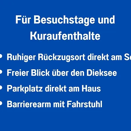 아파트 Heimathafen Dieksee - Mit Direktem Seeblick & Balkon Am Dieksee