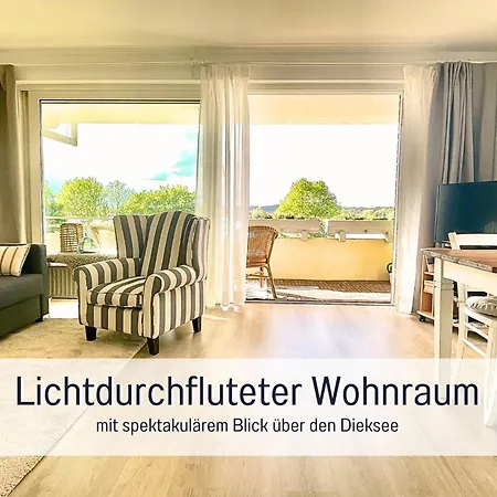 아파트 Heimathafen Dieksee - Mit Direktem Seeblick & Balkon Am Dieksee 말렌테
