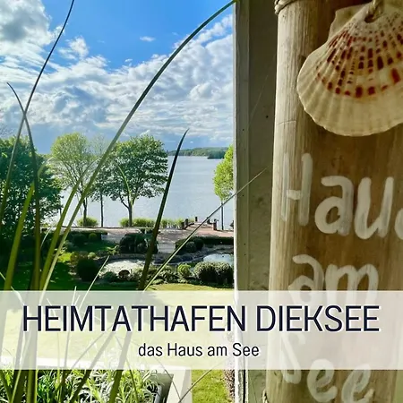 Heimathafen Dieksee - Mit Direktem Seeblick & Balkon Am Dieksee 아파트