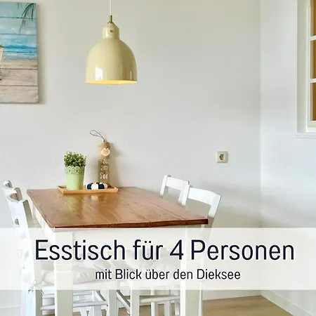 아파트 Heimathafen Dieksee - Mit Direktem Seeblick & Balkon Am Dieksee 말렌테
