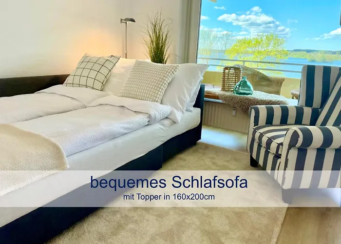 Ruhige Mit Direktem Seeblick & Balkon Am Dieksee *